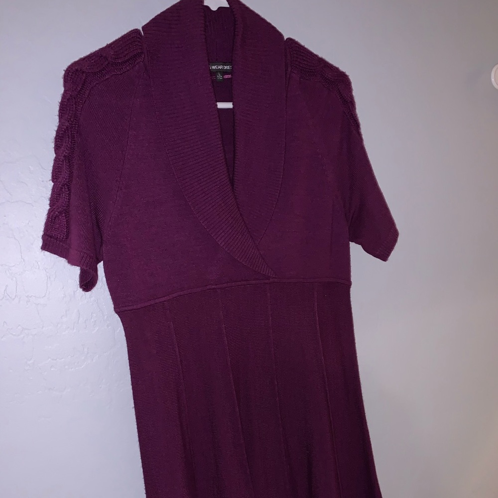 Purple Jones New York Sweater Dress